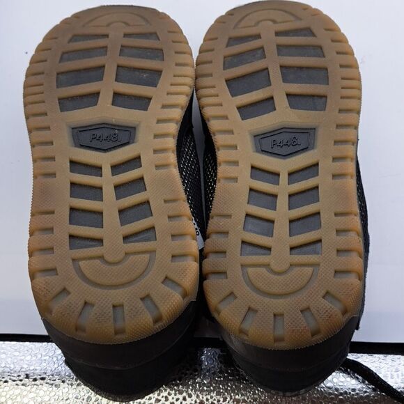 P448 Women’s Skate Sneaker Black Leather Low-Top Italian Made Casual Luxury - Picture 9 of 11